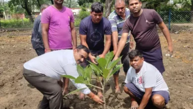 बेमेतरा SP ,एक पेड़ मां के नाम अभियान , वृक्षारोपण, एसपी बेमेतरा रामकृष्ण साहू (IPS) ,Bemetara SP, One tree in the name of mother campaign, tree plantation, SP Bemetara Ramakrishna Sahu (IPS),