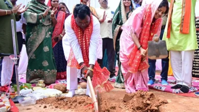 मंत्री राजवाड़े , कुदरगढ़, नवीन विश्राम गृह , भूमिपूजन, Raipur,रायपुर, महिला एवं बाल विकास ,समाज कल्याण मंत्री लक्ष्मी राजवाड़े , सूरजपुर जिला , ओडगी विकासखंड , ग्राम कुदरगढ़ , नवीन विश्राम गृह , भूमिपूजन,Minister Rajwada, Kudargarh, New Rest House, Bhoomi Pujan, Raipur, Raipur, Women and Child Development, Social Welfare Minister Laxmi Rajwada, Surajpur District, Odgi Block, Village Kudargarh, New Rest House, Bhoomi Pujan,