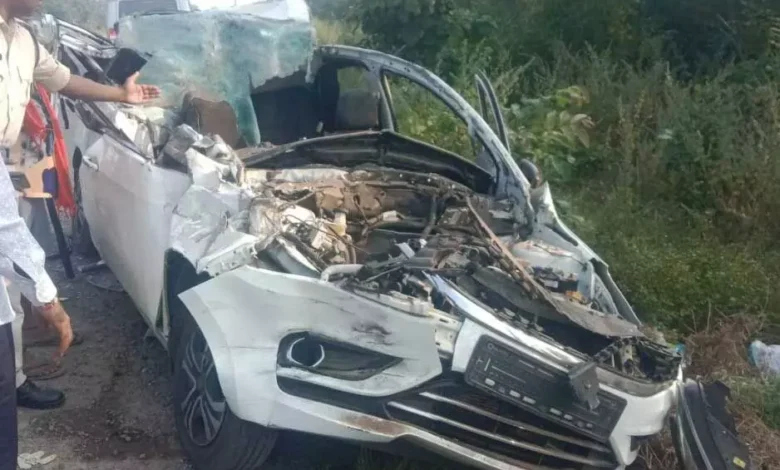 महासमुंद नेशनल हाईवे , पति-पत्नी घायल, कार हादसे , महासमुंद, एनएच-53 ,ओडिशा, भोकलूडीह ,Mahasamund National Highway, husband and wife injured, car accident, Mahasamund, NH-53, Odisha, Bhokludih,