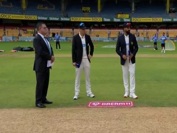 1st Test, भारत , टॉस जीता, न्यूजीलैंड , बल्लेबाजी , Karnataka, बेंगलुरु,1st Test, India won the toss, New Zealand batted, Karnataka, Bengaluru,
