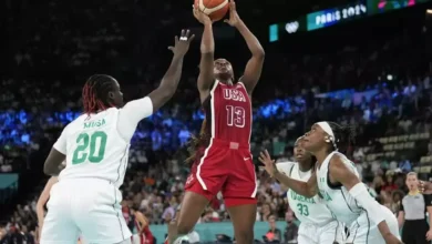 A'ja Wilson , जैकी यंग , अमेरिका, नाइजीरिया , 88-74 , London, लंदन, एजा विल्सन ,A'ja Wilson, Jackie Young, America, Nigeria, 88-74, London, London, A'ja Wilson,