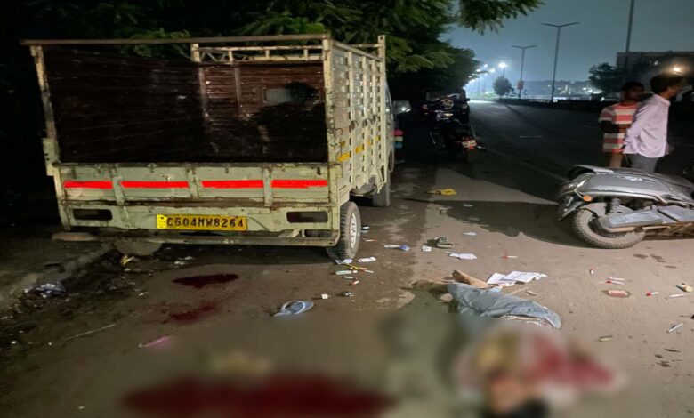 तेलीबांधा थाना क्षेत्र में भीषण सड़क हादसा, एक युवक की दर्दनाक मौत, दो घायल