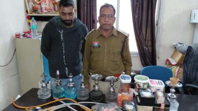 रायपुर में हुक्का का अवैध कारोबार चलाने वाला सूरज नायडू गिरफ्तार